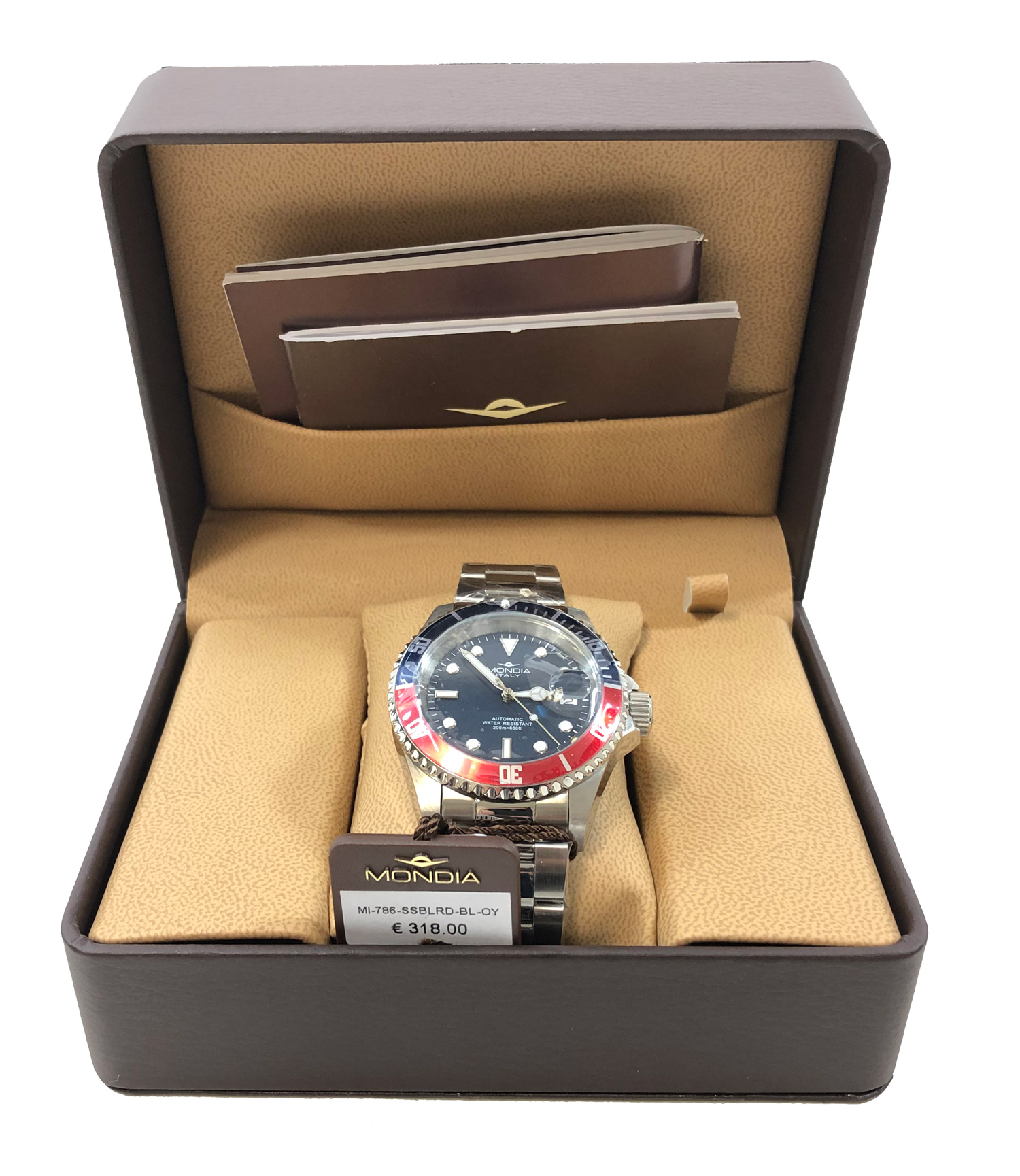 Mondia Italy Watch Gent Madison Urban Automatic Blue&Red 42mm MI-786-SSBLRD-BL-OY Mondia Italy Watch Gent Madison Urban Automatic Blue&Red 42mm MI-786-SSBLRD-BL-OY