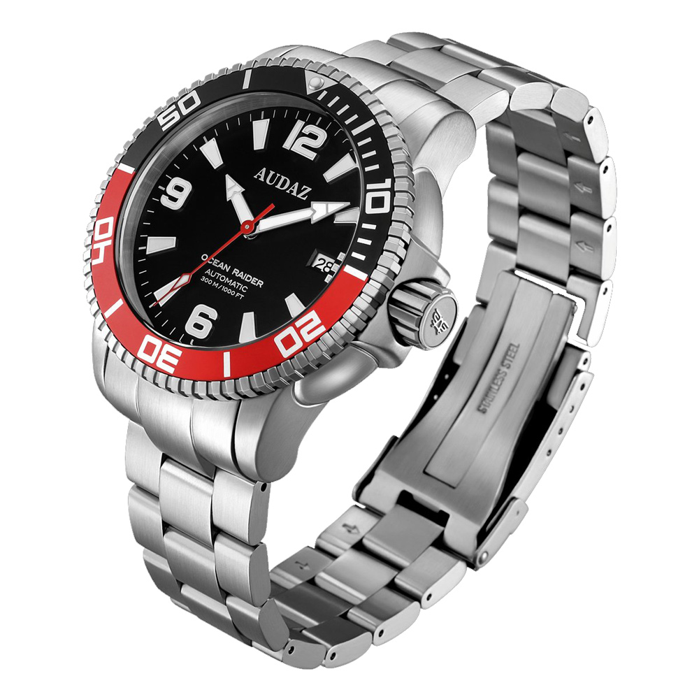 Audaz Ocean Raider Black Dial Men's Diver Automatic Watch 45mm ADZ-2060-04 Audaz Ocean Raider Black Dial Men's Diver Automatic Watch 45mm ADZ-2060-04