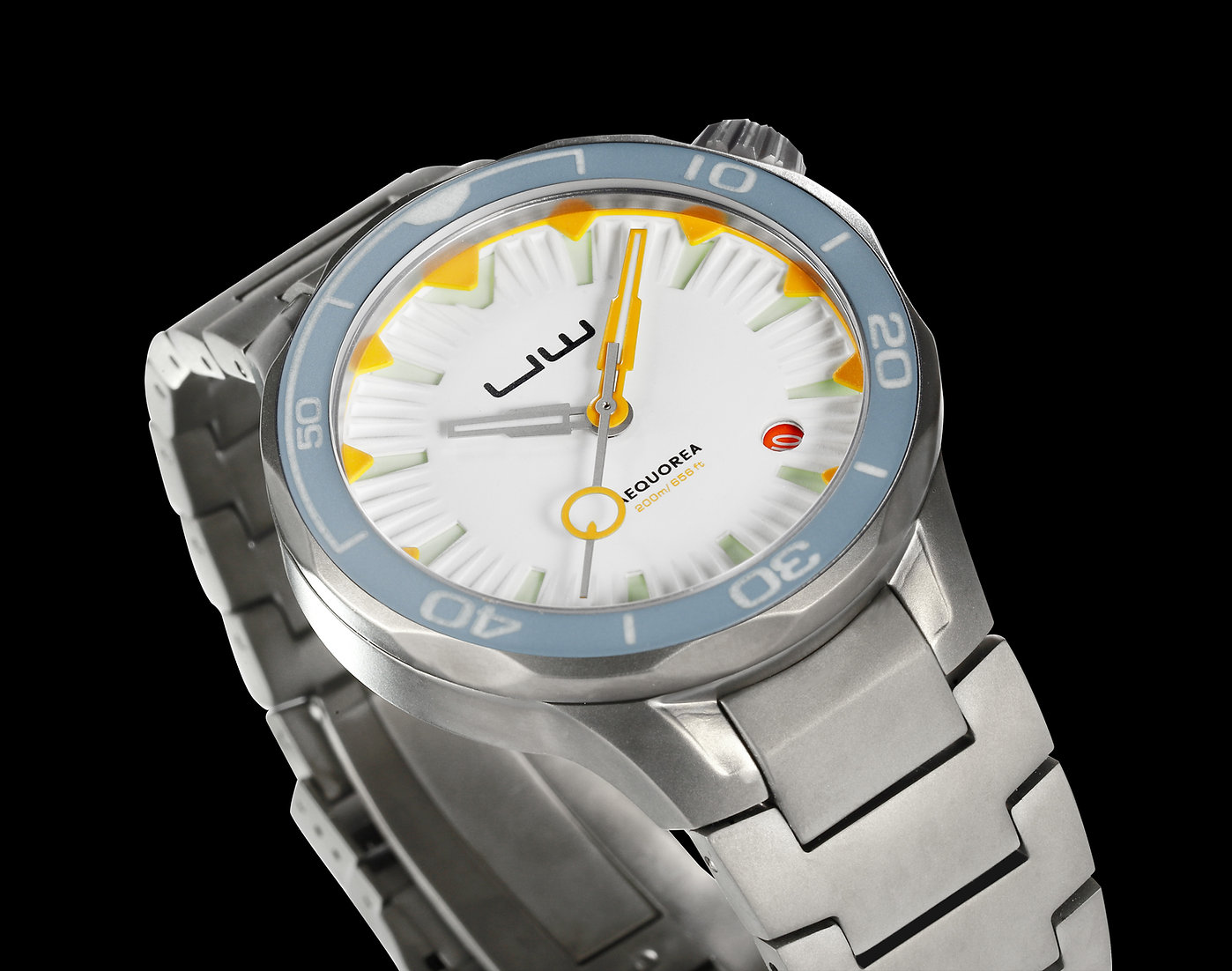 Aequorea UO01 Automatic Men's Diver Watch Blue Bezel / White Dial Aequorea UO01 Automatic Men's Diver Watch Blue Bezel / White Dial