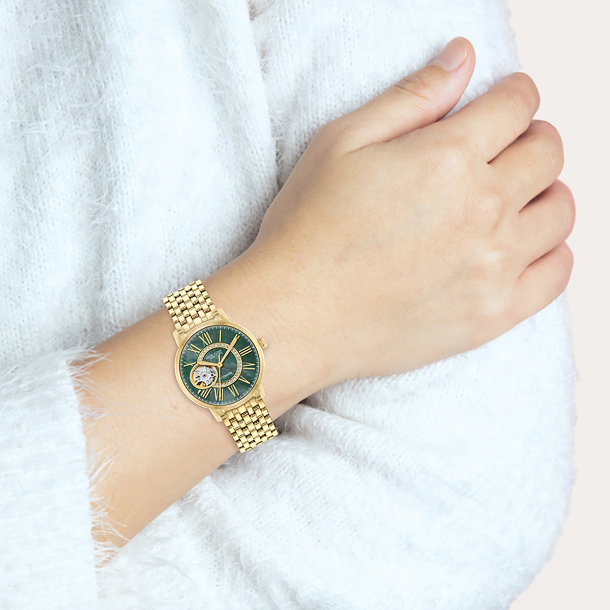 Anne Klein New York Mother-of-Pearl Ladies Automatic Watch 12/2338GMGB Anne Klein New York Mother-of-Pearl Ladies Automatic Watch 12/2338GMGB