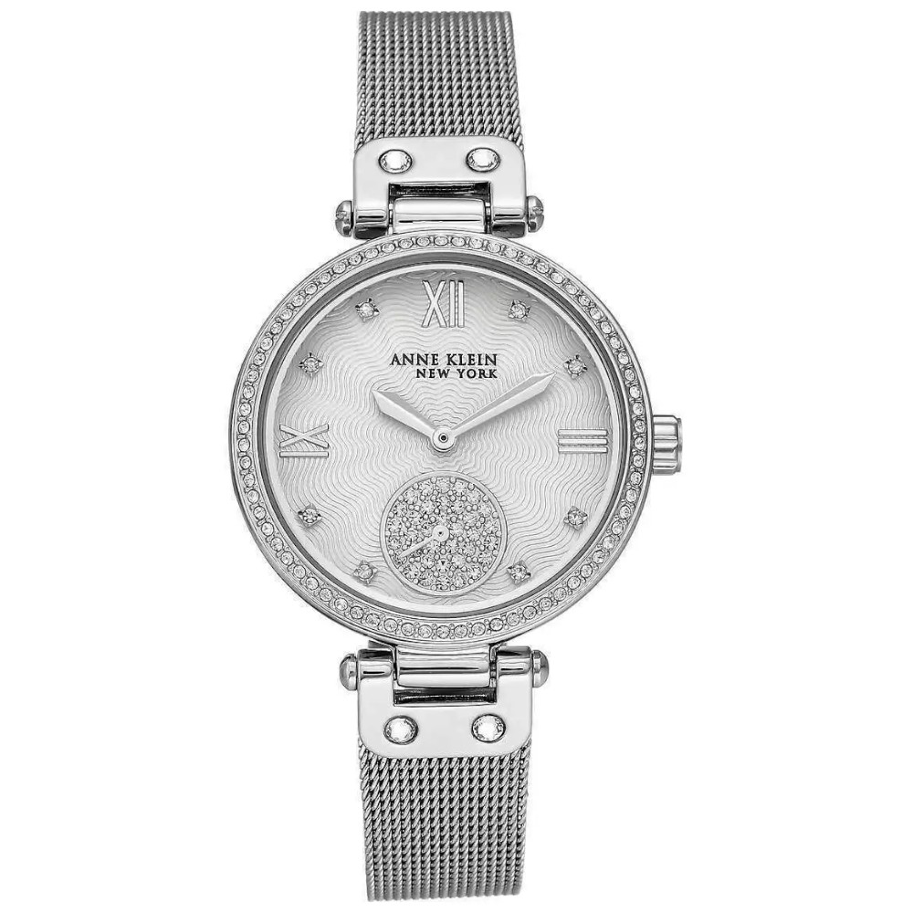 Anne Klein New York 35mm Ladies Quartz Watch Silver Mesh 12/2309SVSV