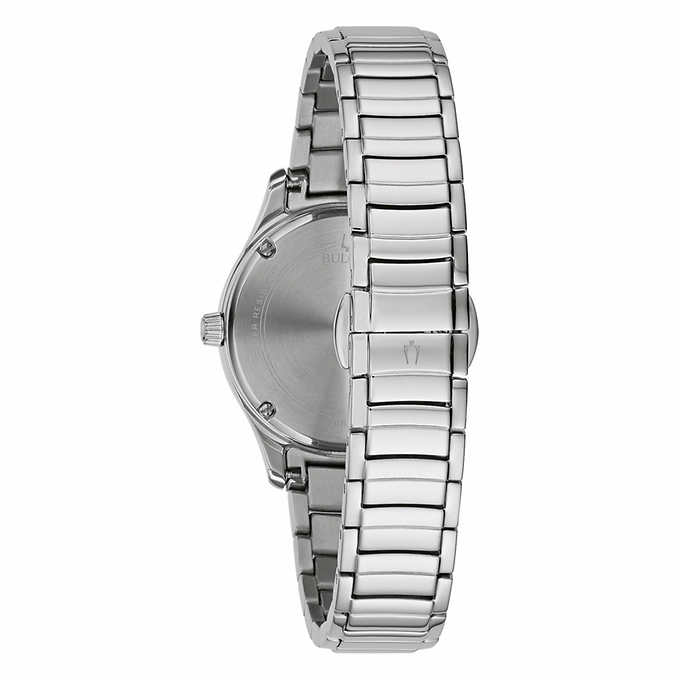 Bulova Black Mother-of-Pearl Dial Stainless Steel Ladies Watch 96R242 Bulova Black Mother-of-Pearl Dial Stainless Steel Ladies Watch 96R242