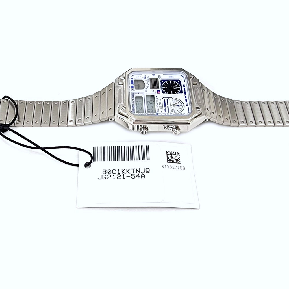 Citizen Star Wars R2-D2 Droid Ana-Digi Quartz Stainless Steel Silver Watch