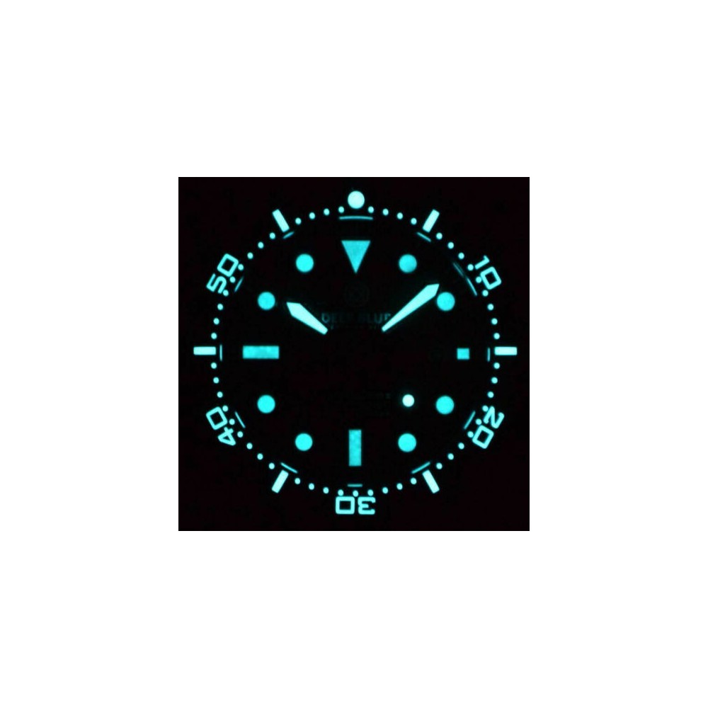 Deep Blue Master 1000 II Automatic Men's Watch Slate Grey Blue Dial Blue Strap Deep Blue Master 1000 II Automatic Men's Watch Slate Grey Blue Dial Blue Strap