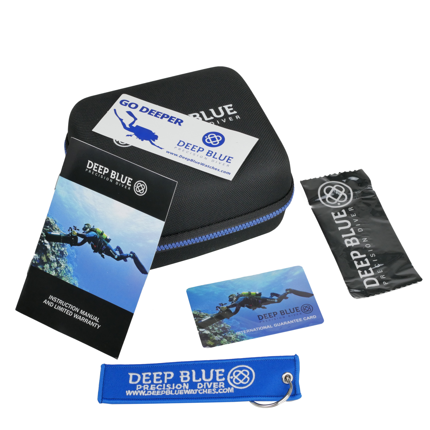 Deep Blue DayNight 41 Tritdiver T-100 Automatic Men's Diver Watch Blue-Red Bezel/Blue Dial Deep Blue DayNight 41 Tritdiver T-100 Automatic Men's Diver Watch Blue-Red Bezel/Blue Dial