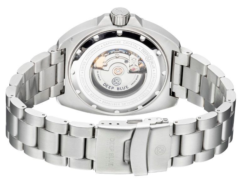 Deep Blue Deep Star 1000 Vintage Swiss Automatic Men's Diver Watch Black Ceramic Bezel / Mesh Bracelet Deep Blue Deep Star 1000 Vintage Swiss Automatic Men's Diver Watch Black Ceramic Bezel / Mesh Bracelet