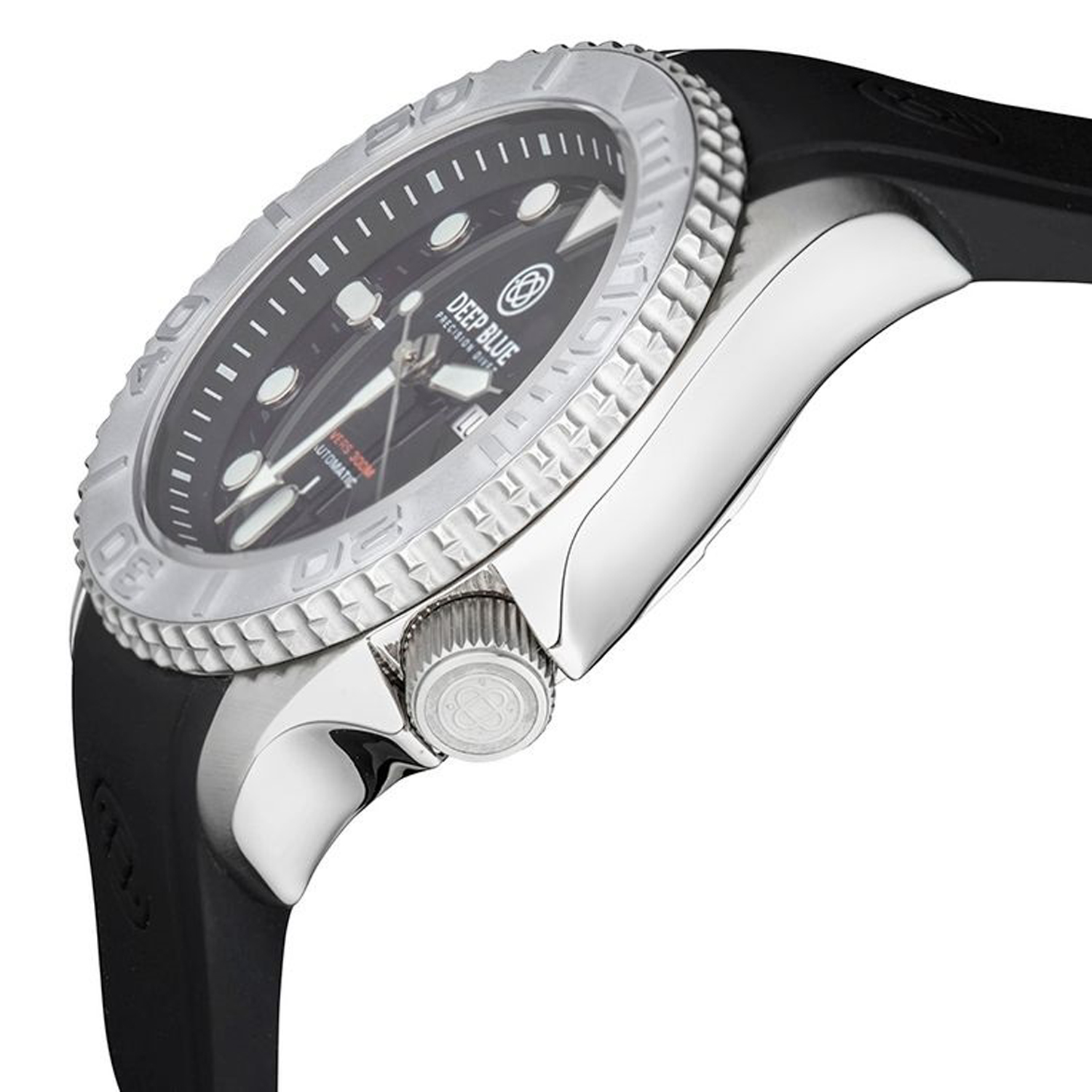 Deep Blue Military Diver 300 Automatic Men's Diver Watch Silver Ceramic Bezel / Black Dial / Bracelet Deep Blue Military Diver 300 Automatic Men's Diver Watch Silver Ceramic Bezel / Black Dial / Bracelet