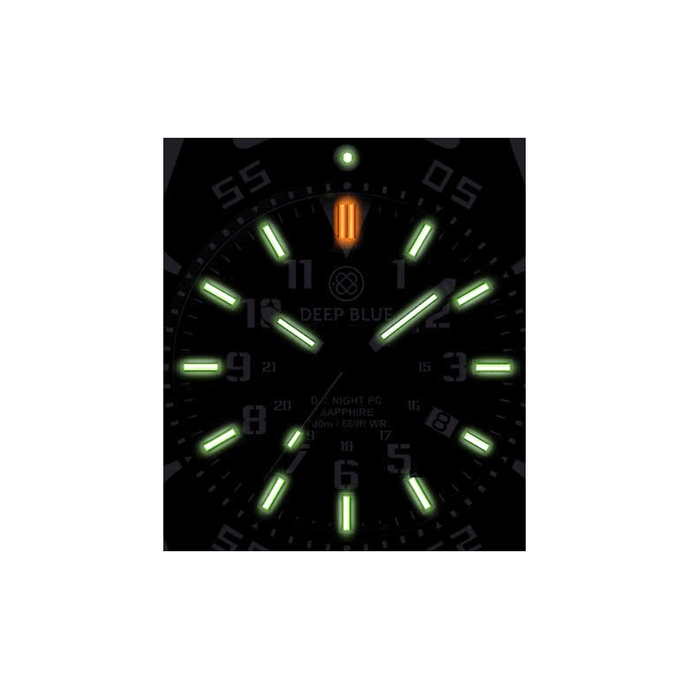 Deep Blue DayNight Poly Carbon Diver 45mm Automatic Watch Black Stealth Bezel Dial Deep Blue DayNight Poly Carbon Diver 45mm Automatic Watch Black Stealth Bezel Dial