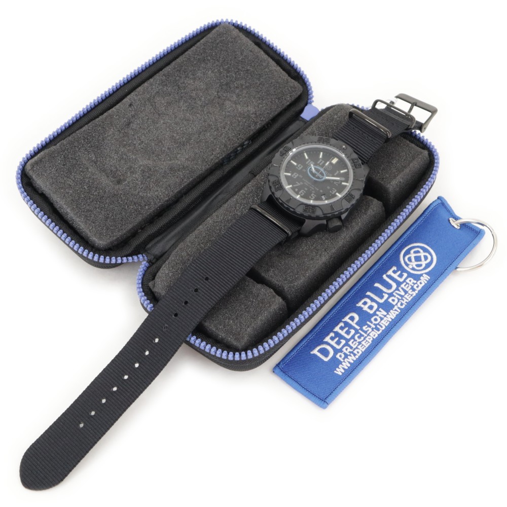 Deep Blue DayNight Poly Carbon Diver 45mm Automatic Watch Black Stealth Bezel Dial Deep Blue DayNight Poly Carbon Diver 45mm Automatic Watch Black Stealth Bezel Dial