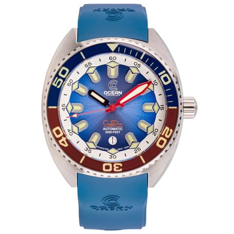 Ocean Crawler Core Diver Automatic Men's Watch Blue/Red Refractor Ocean Crawler Core Diver Automatic Men's Watch Blue/Red Refractor