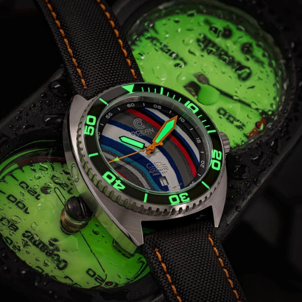 Ocean Crawler Core Diver FORDITE Automatic 44 Watch Swiss SW200 Limited Edition