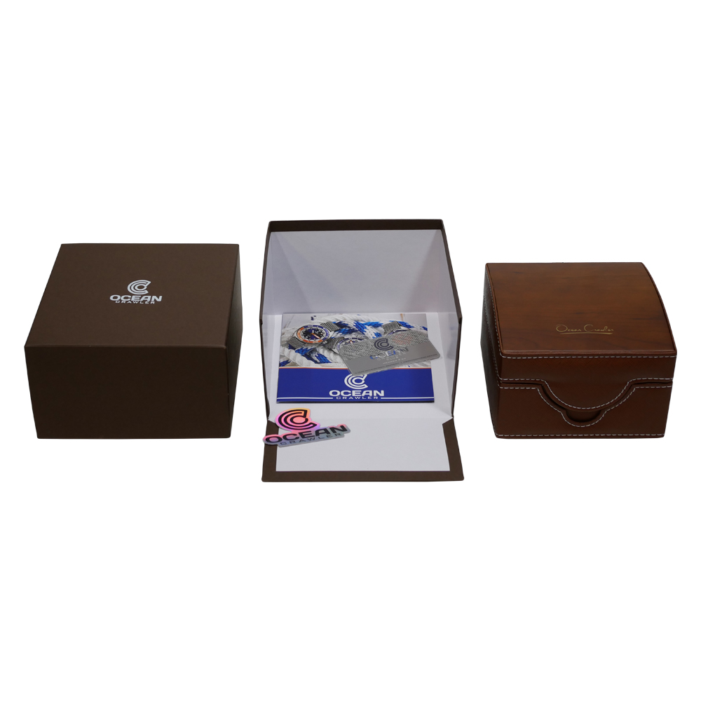 Ocean Crawler Core Diver 2024 Aqua/Salmon 44mm Automatic Men Watch Swiss SW200-1