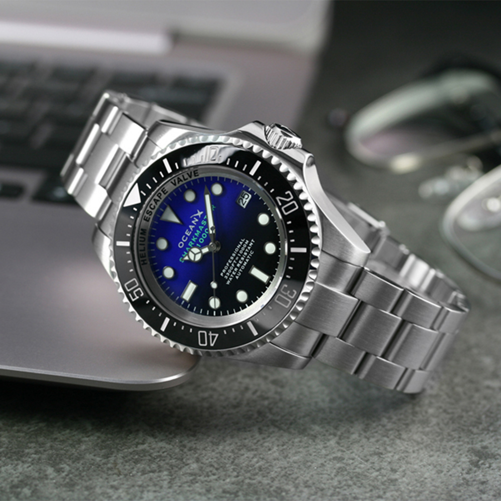 OceanX Sharkmaster 1000 Automatic Men's Diver Watch 44mm Blue Dial SMS1012 OceanX Sharkmaster 1000 Automatic Men's Diver Watch 44mm Blue Dial SMS1012
