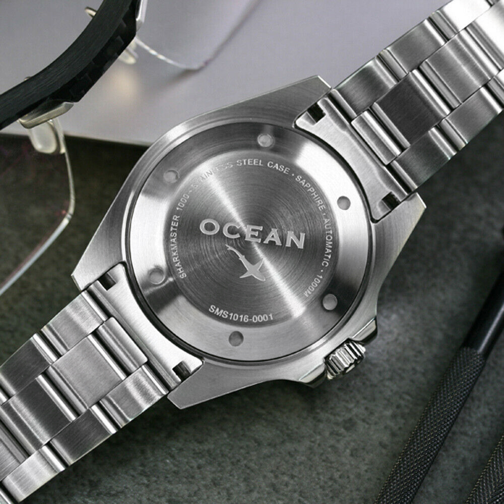 OceanX Sharkmaster 1000 Automatic Men's Diver Watch 44mm Black Dial SMS1011M9 OceanX Sharkmaster 1000 Automatic Men's Diver Watch 44mm Black Dial SMS1011M9