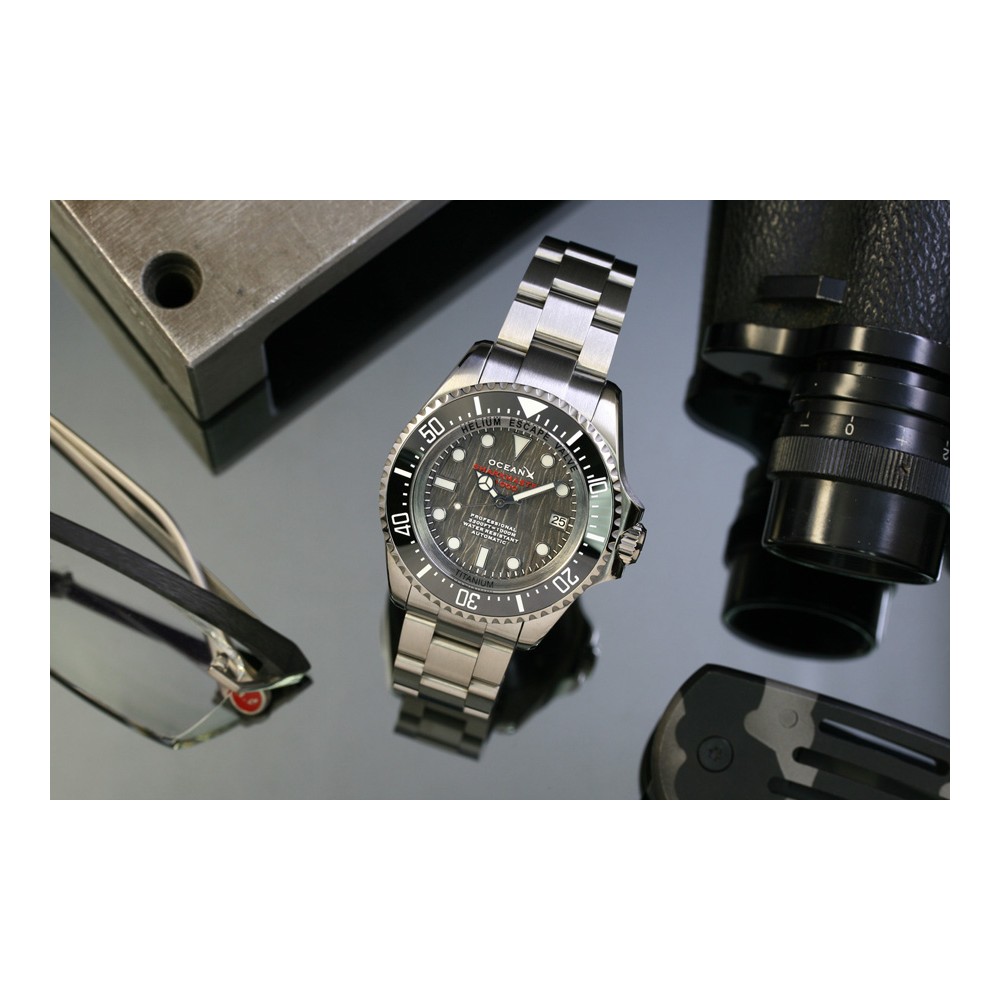 OceanX Sharkmaster 1000 Titanium Automatic Mens Diver Watch Grey Birch SMTi1011 OceanX Sharkmaster 1000 Titanium Automatic Mens Diver Watch Grey Birch SMTi1011