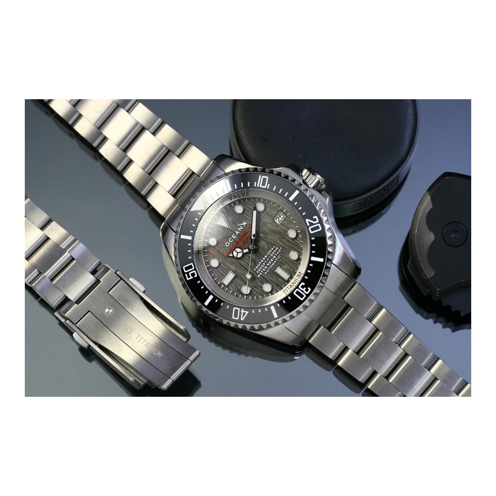 OceanX Sharkmaster 1000 Titanium Automatic Mens Diver Watch Grey Birch SMTi1011 OceanX Sharkmaster 1000 Titanium Automatic Mens Diver Watch Grey Birch SMTi1011