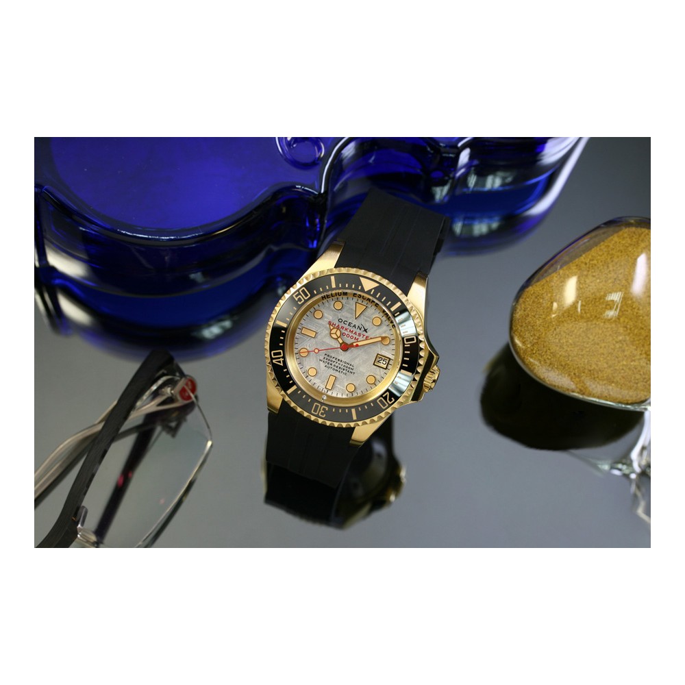 OceanX Sharkmaster 1000 Meteorite 44mm Men Diver Watch SMS1002M Limited Edition OceanX Sharkmaster 1000 Meteorite 44mm Men Diver Watch SMS1002M Limited Edition