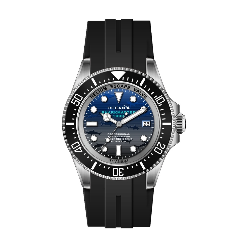 OceanX Sharkmaster 1000 Titanium 44mm Automatic Mens Diver Watch SMTi1022 Limited Edition OceanX Sharkmaster 1000 Titanium 44mm Automatic Mens Diver Watch SMTi1022 Limited Edition