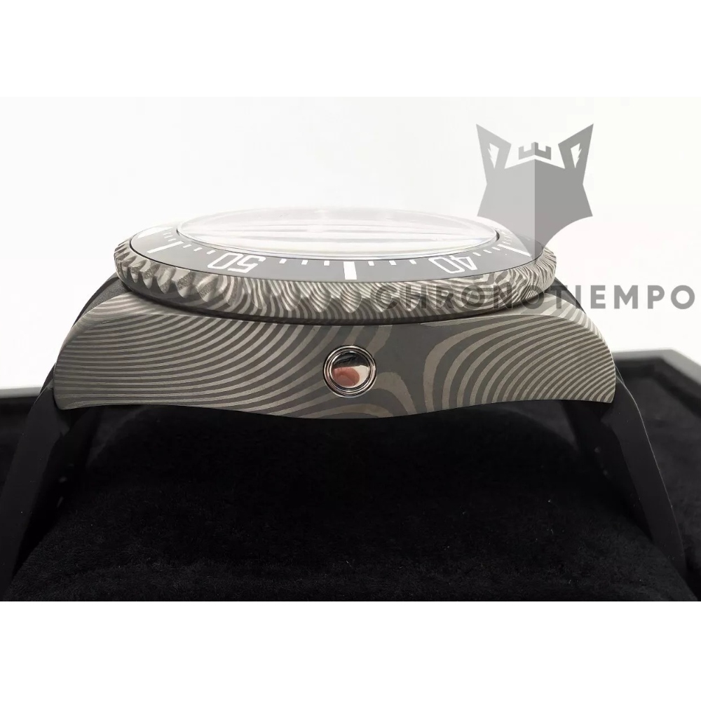 OceanX Sharkmaster 300+ Damascus Steel SMS324 Limited Edition 44mm Watch SW200