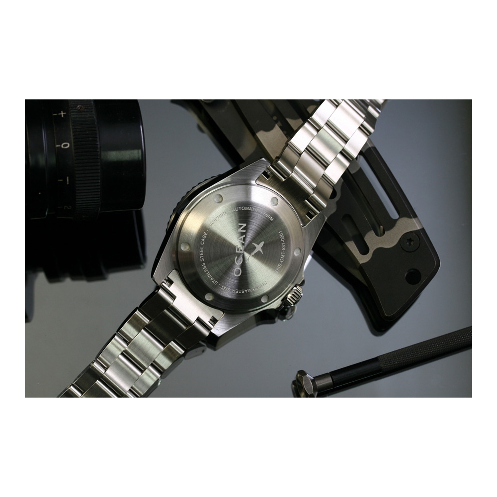 OceanX Sharkmaster GMT Automatic Men's Diver Watch 42mm WR500 SMS-GMT-561 OceanX Sharkmaster GMT Automatic Men's Diver Watch 42mm WR500 SMS-GMT-561