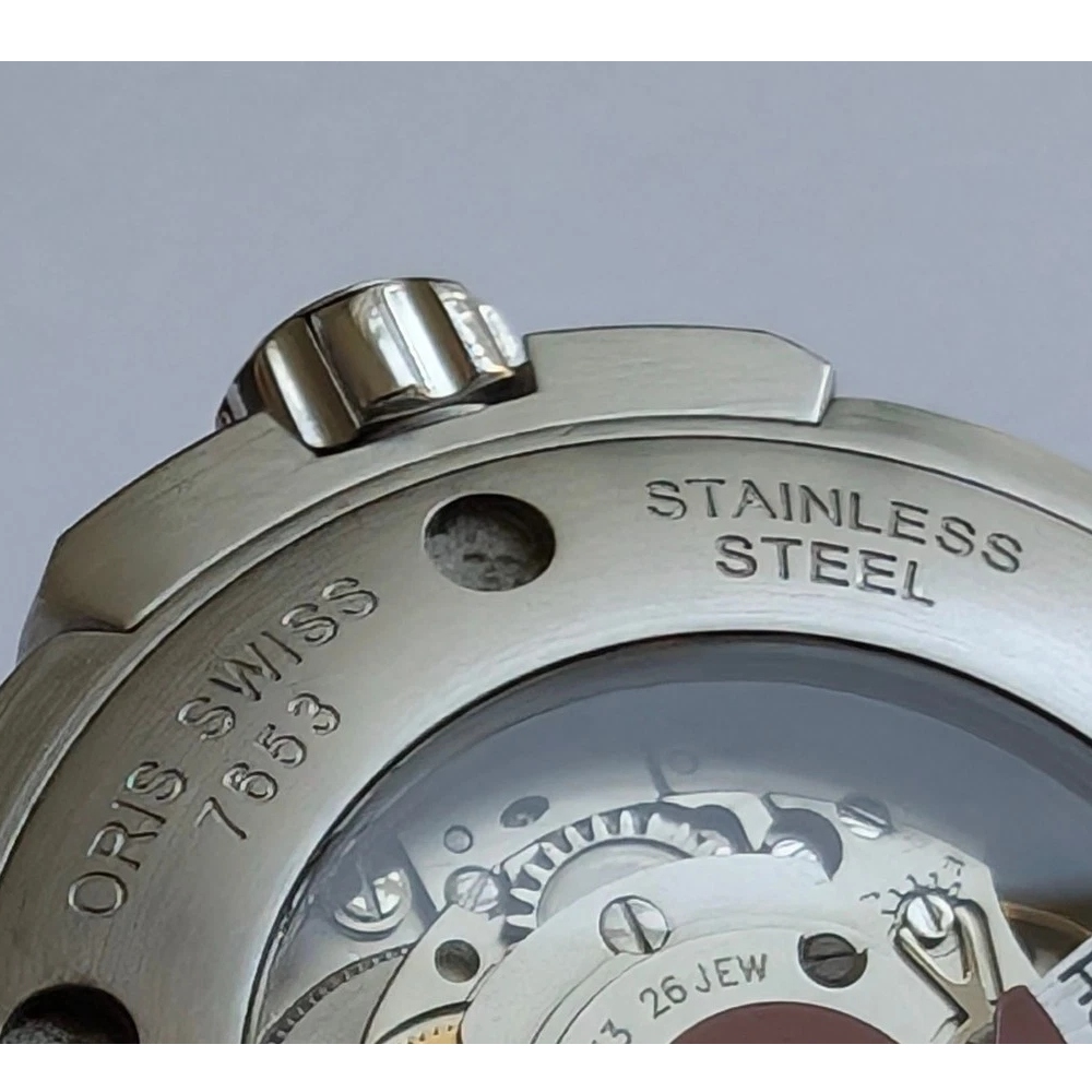 Oris Aquis Date Blue 01 733 7653 Men's Automatic 43mm Swiss Watch Rubber Strap