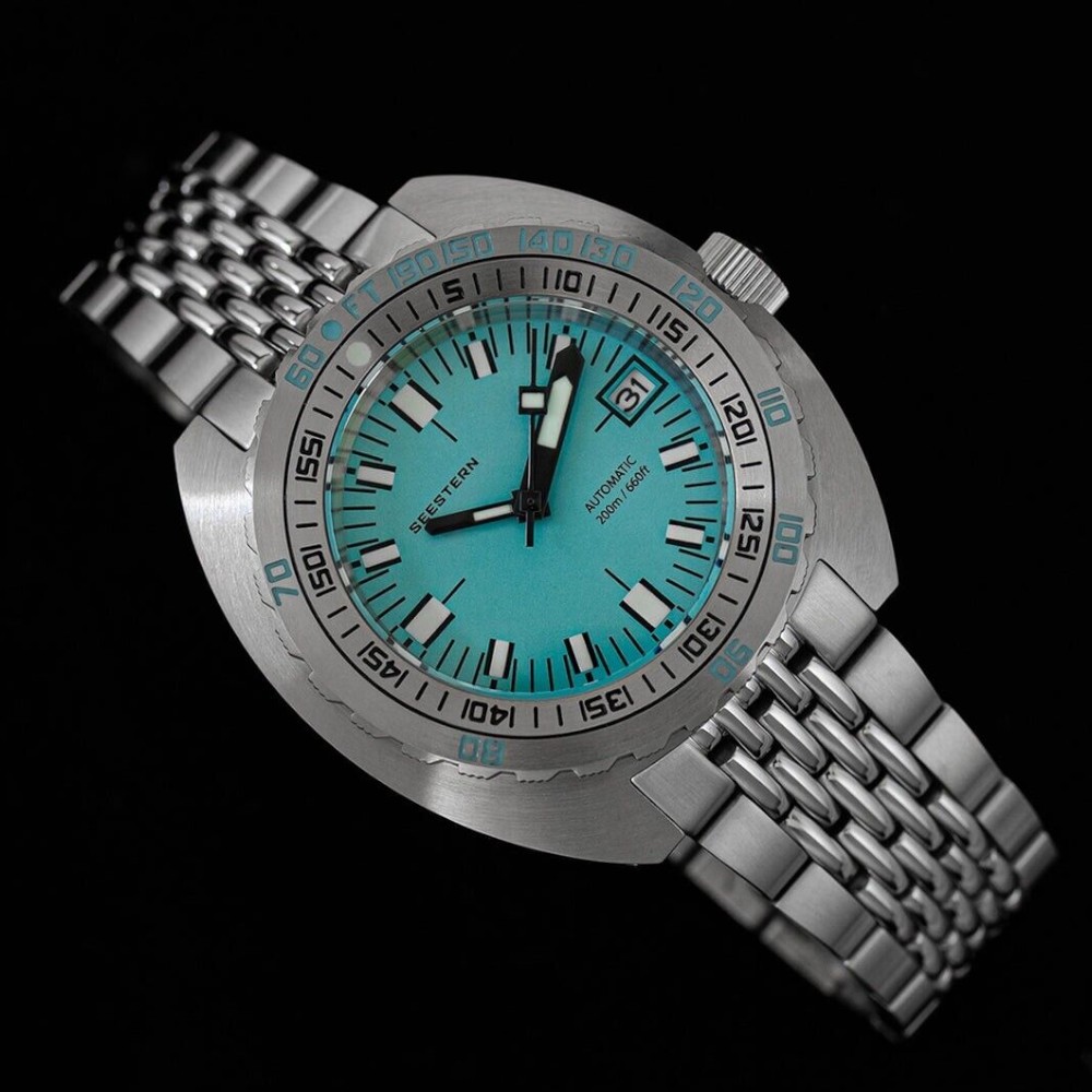 Seestern Vintage SUB 300 Blue 42mm 200m Automatic Men Diver Sport Watch NH35A Seestern Vintage SUB 300 Blue 42mm 200m Automatic Men Diver Sport Watch NH35A