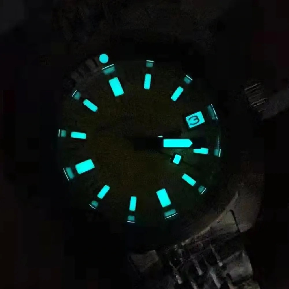 Seestern S406 Aventurine Stone Automatic Man Diver Watch 42 mm V4 NH35A WR200