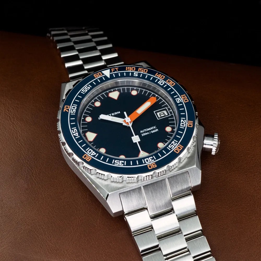 Seestern Vintage Sub 600T Dark Blue Ceramic 40mm Automatic Men's Diver Watch WR200 Seestern Vintage Sub 600T Dark Blue Ceramic 40mm Automatic Men's Diver Watch WR200