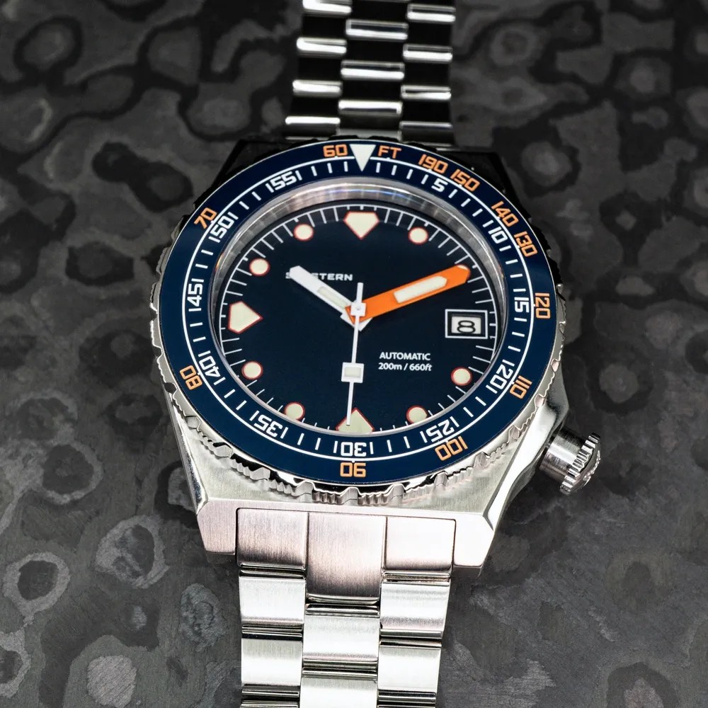 Seestern Vintage Sub 600T Dark Blue Ceramic 40mm Automatic Men's Diver Watch WR200 Seestern Vintage Sub 600T Dark Blue Ceramic 40mm Automatic Men's Diver Watch WR200