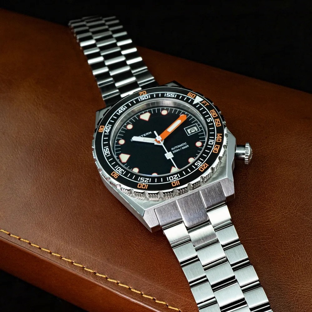 Seestern Vintage Sub 600T Black Ceramic 40mm Automatic Men's Diver Watch WR200 Seestern Vintage Sub 600T Black Ceramic 40mm Automatic Men's Diver Watch WR200