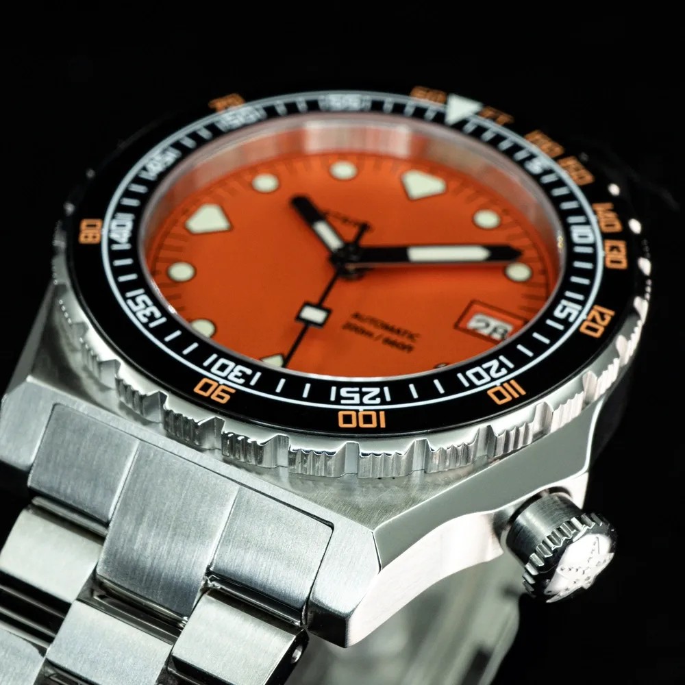 Seestern Vintage Sub 600T Orange Ceramic 40mm Automatic Men's Diver Watch NH35A WR200 Seestern Vintage Sub 600T Orange Ceramic 40mm Automatic Men's Diver Watch NH35A WR200