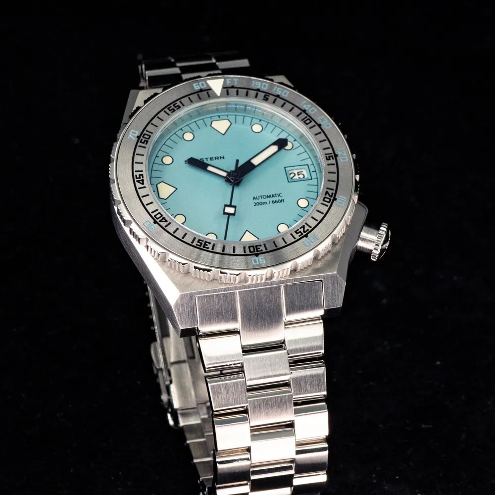 Seestern T|ff@ny Blue Vintage Sub 600T 40mm NH35A WR200 Men Diver Watch S407