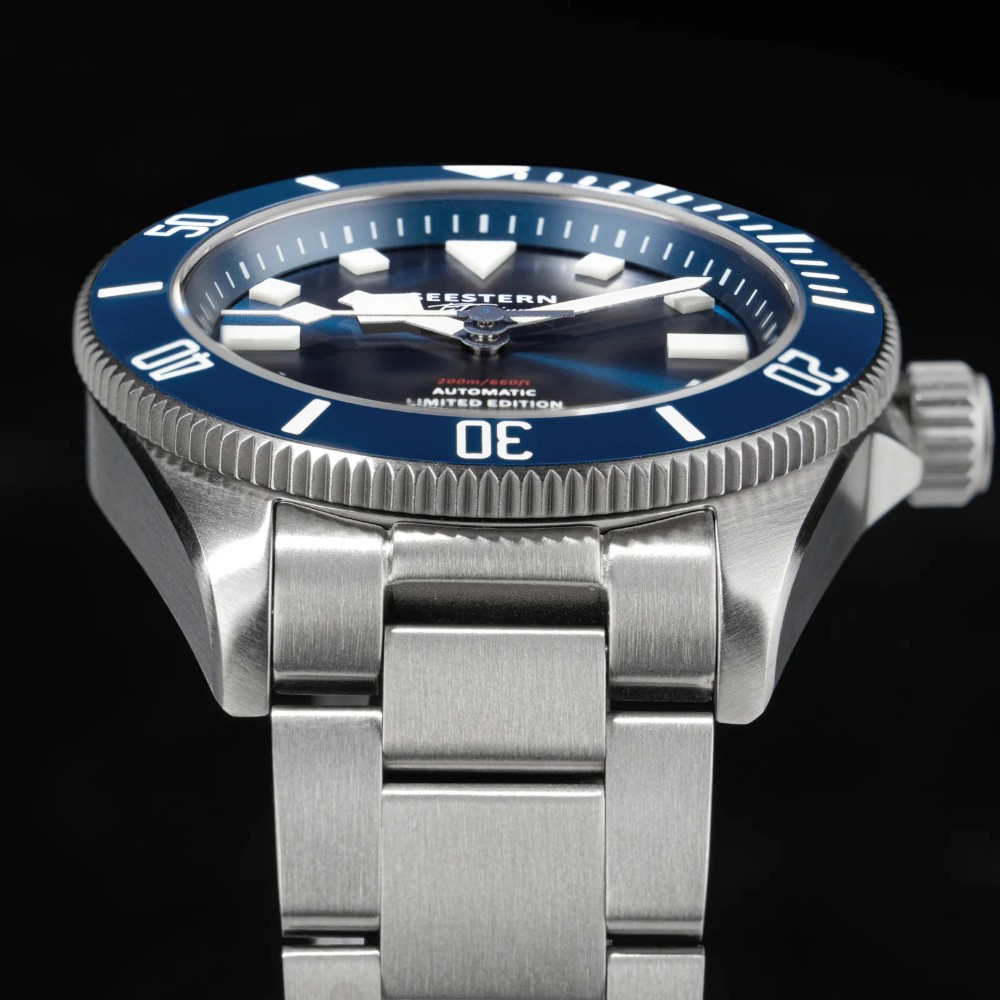 Seestern S430 Titanium Blue Professional Diver Mens Seiko NH38 Automatic Watch