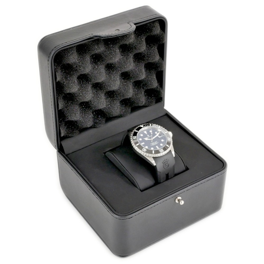 Steinhart OCEAN One 42mm Black Ceramic Bezel Automatic Swiss Diver Watch 103-1079