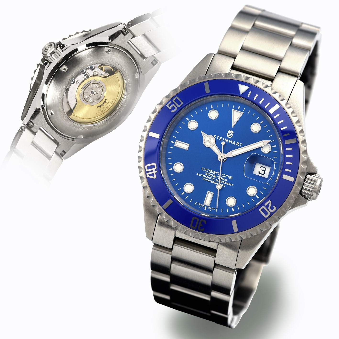 Steinhart OCEAN ONE Premium Automatic Diver Watch 42mm Blue Ceramic 106-0458 Steinhart OCEAN ONE Premium Automatic Diver Watch 42mm Blue Ceramic 106-0458