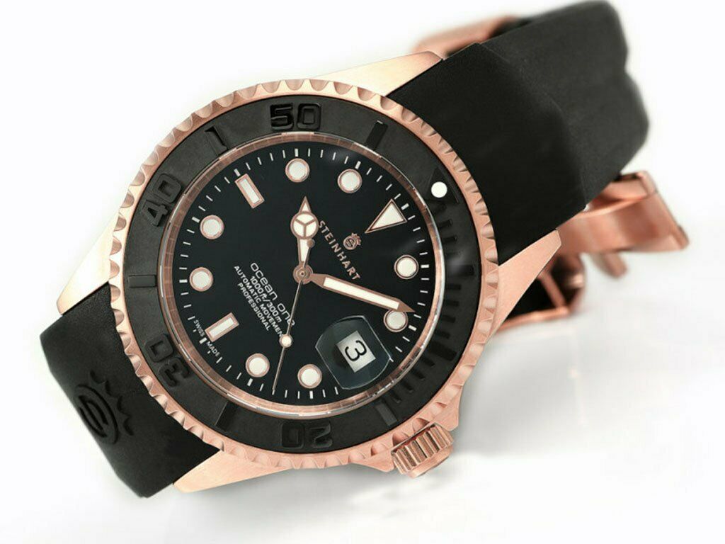 Steinhart Ocean One PINK GOLD Ceramic Bezel Automatic Swiss Dive Watch 103-0893 Steinhart Ocean One PINK GOLD Ceramic Bezel Automatic Swiss Dive Watch 103-0893