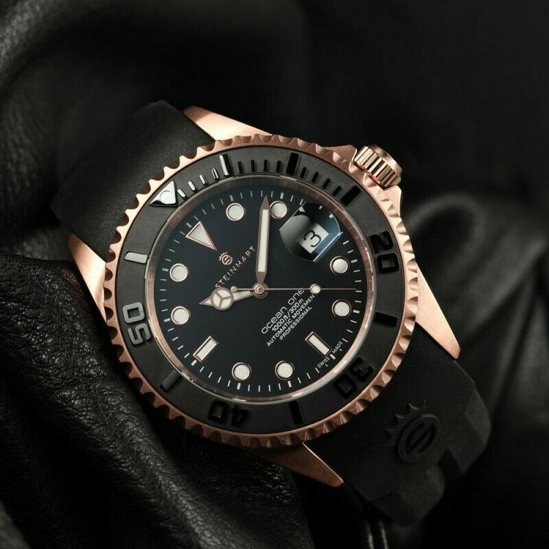 Steinhart Ocean One PINK GOLD Ceramic Bezel Automatic Swiss Dive Watch 103-0893 Steinhart Ocean One PINK GOLD Ceramic Bezel Automatic Swiss Dive Watch 103-0893