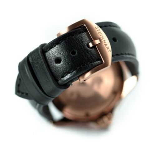 Steinhart Ocean One PINK GOLD Ceramic Bezel Automatic Swiss Dive Watch 103-0746 Black Leather Strap Steinhart Ocean One PINK GOLD Ceramic Bezel Automatic Swiss Dive Watch 103-0746 Black Leather Strap