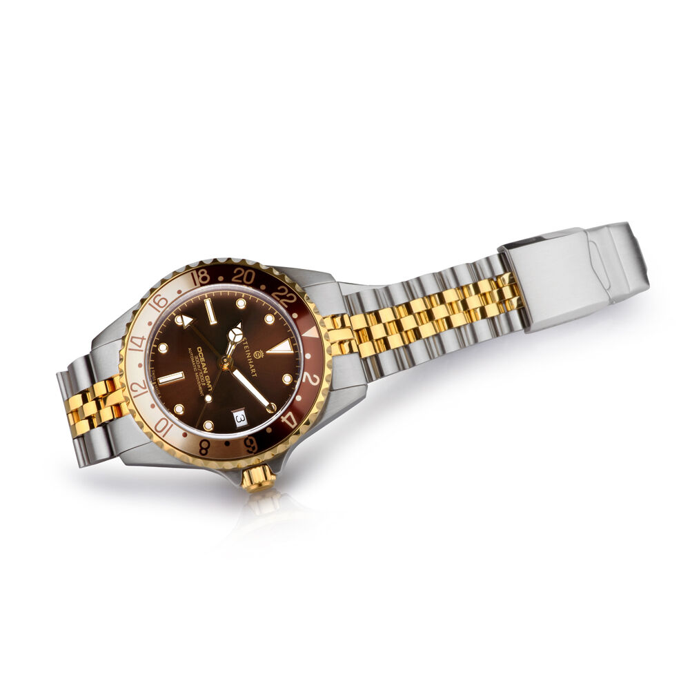 Steinhart Ocean 39mm 2 Tone Chocolate Gold Automatic Swiss Diver Watch 103-1218 Steinhart Ocean 39mm 2 Tone Chocolate Gold Automatic Swiss Diver Watch 103-1218