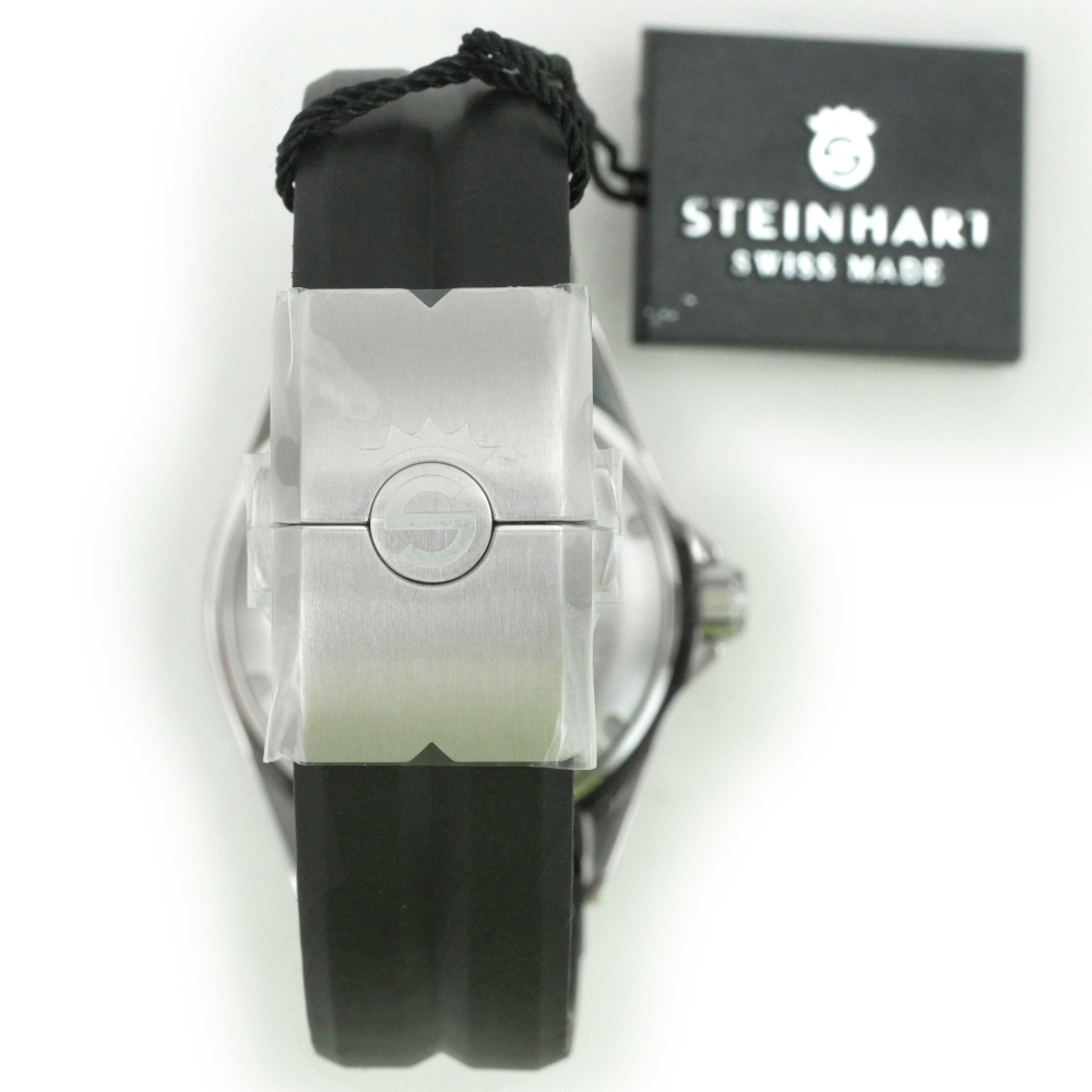 Steinhart Ocean One GMT BLUE-RED. 2 Ceramic Men's Diver Watch Silicone 103-1100