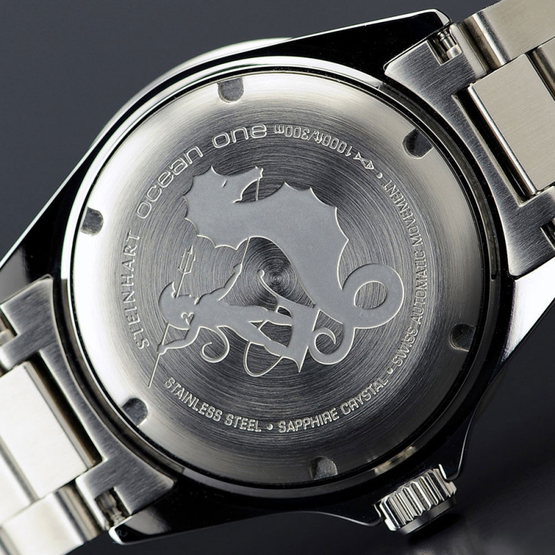 Steinhart Ocean One BLACK Automatic Men's Diver Watch Black Bezel / Black Dial 103-0903