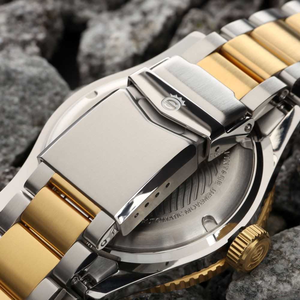 Steinhart Ocean One Vintage two-tone 42mm Automatic SW200 Men's Diver Watch 103-1039