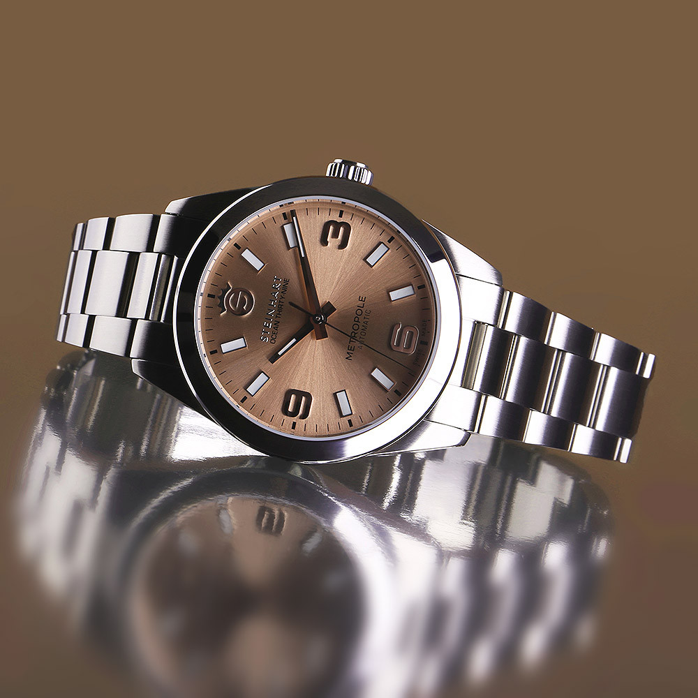 Steinhart Ocean 39 Metropole Champagne 39mm Automatic SW200-1 Men's Diver Watch 103-1344