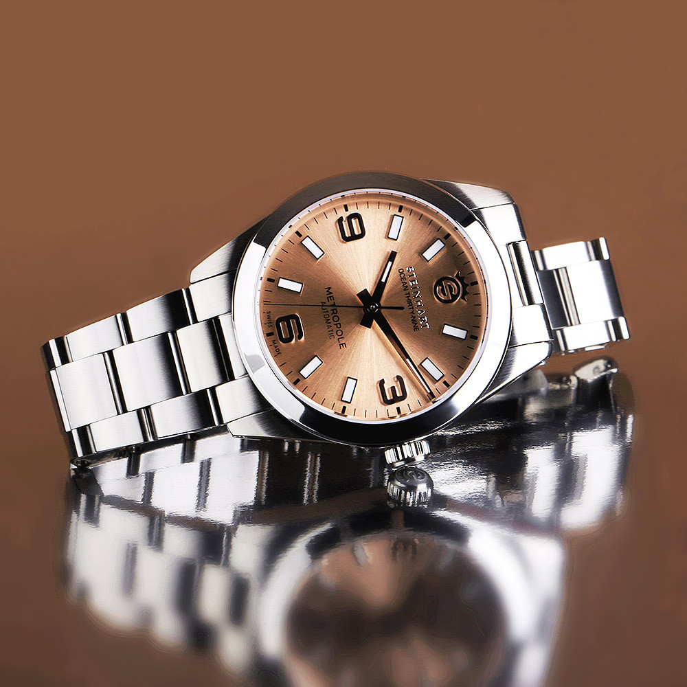 Steinhart Ocean 39 Metropole Champagne 39mm Automatic SW200-1 Men's Diver Watch 103-1344