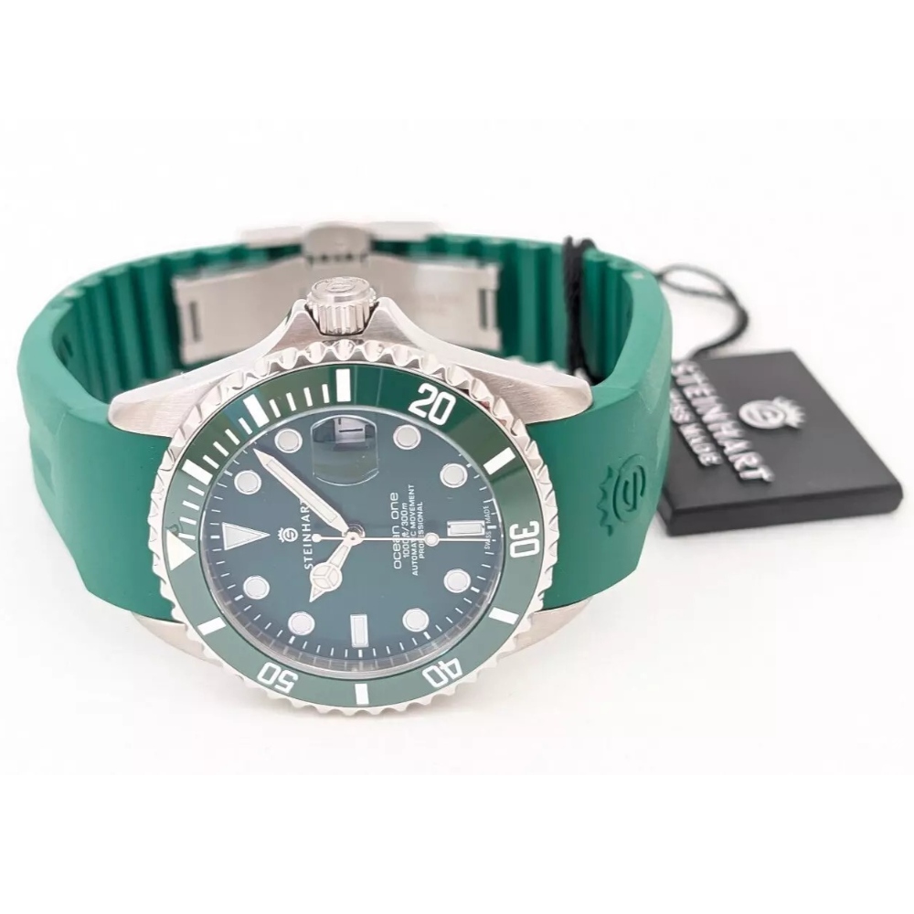 Steinhart Ocean 39 DOUBLE-GREEN Automatic Swiss Diver Watch Silicone 103-1065 Steinhart Ocean 39 DOUBLE-GREEN Automatic Swiss Diver Watch Silicone 103-1065
