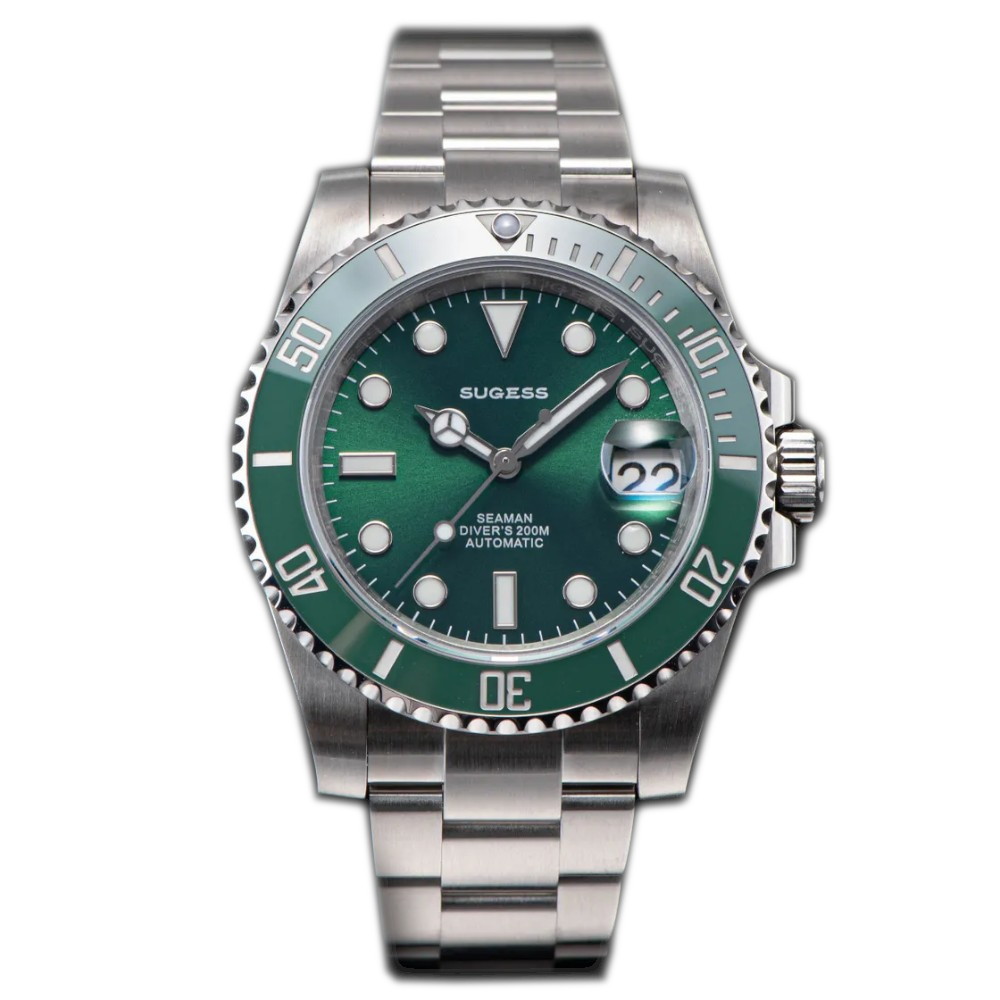 Sugess Sub Hulk Homage 40mm Automatic Seiko NH35A WR200 Men's Diver Watch Sugess Sub Hulk Homage 40mm Automatic Seiko NH35A WR200 Men's Diver Watch