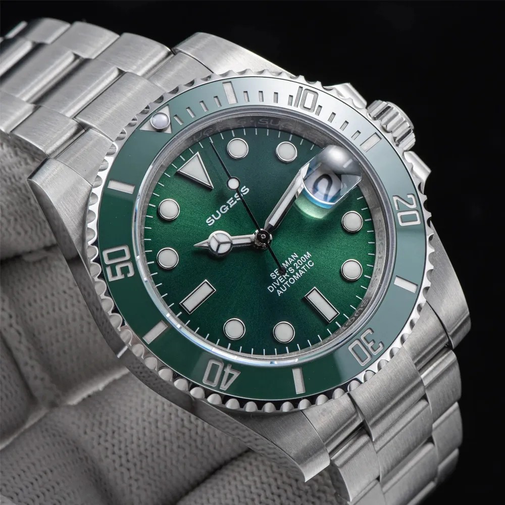 Sugess Sub Hulk Homage 40mm Automatic Seiko NH35A WR200 Men's Diver Watch Sugess Sub Hulk Homage 40mm Automatic Seiko NH35A WR200 Men's Diver Watch