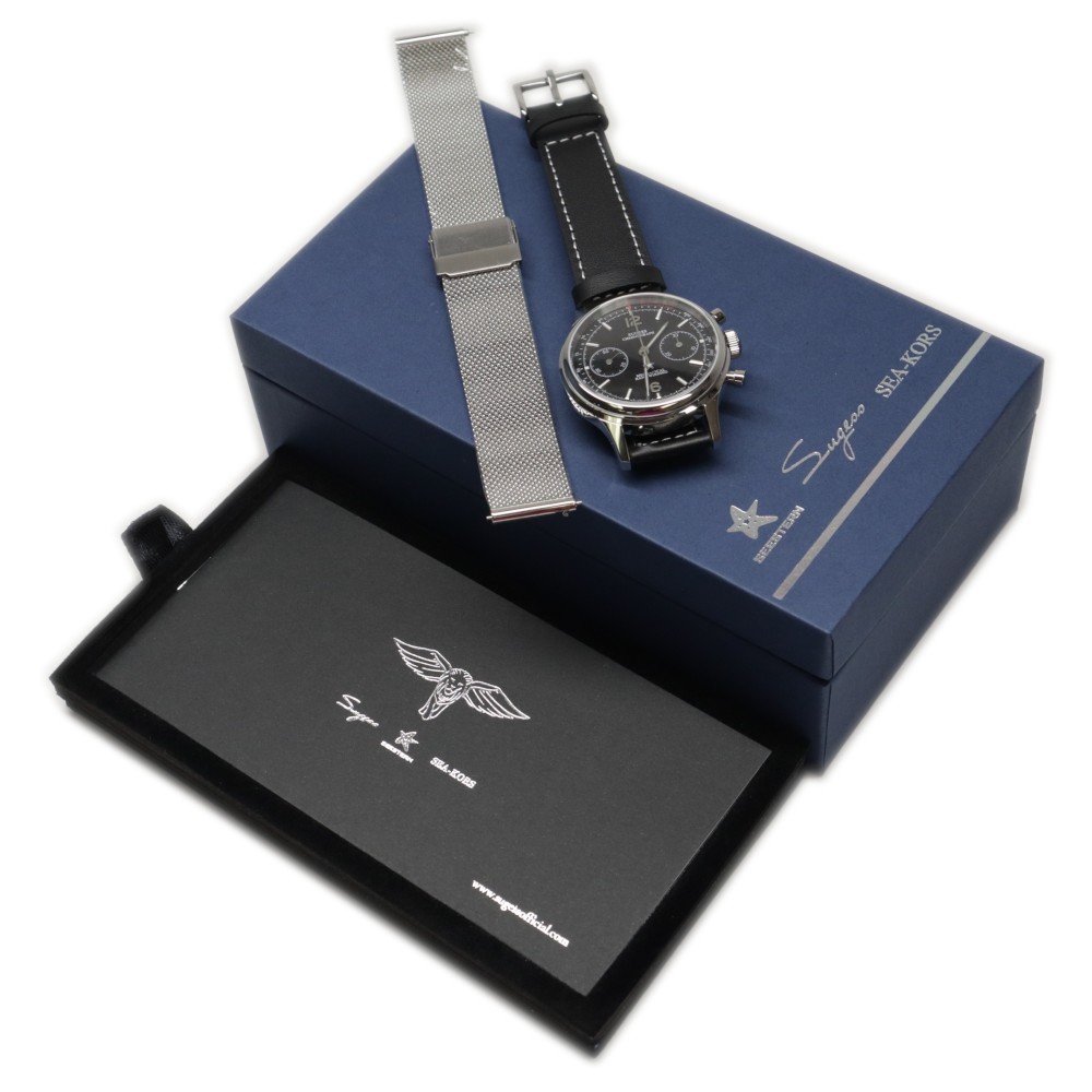 Sugess Chrono Heritage SUPAN003GN/SN V2 38mm WR50 Men Watch Manual 387B-1963