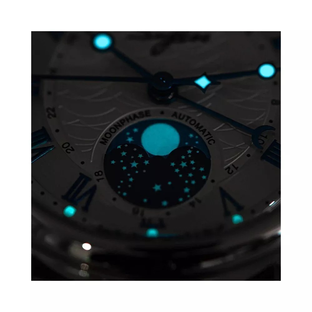 Sugess MoonPhase Master SU2108SZ 40mm Men Watch Automatic ST2108 WR50 2108