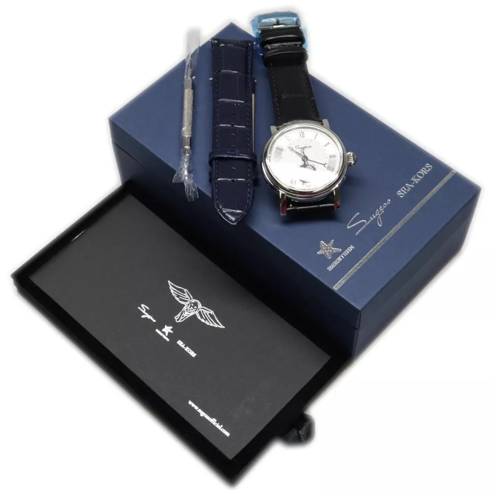 Sugess MoonPhase Master SU2108SZ 40mm Men Watch Automatic ST2108 WR50 2108